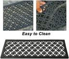 Stair Treads — 6 Pack 10x30 inch Lattice Links Rubber Stair Mats - Image 7