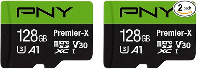 PNY P-SDU128X2V31100PX-GE 128GB Premier-X Class 10 U3 V30 microSDXC Flash by PNY