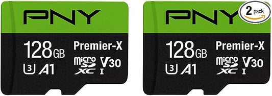 PNY P-SDU128X2V31100PX-GE 128GB Premier-X Class 10 U3 V30 microSDXC Flash by PNY