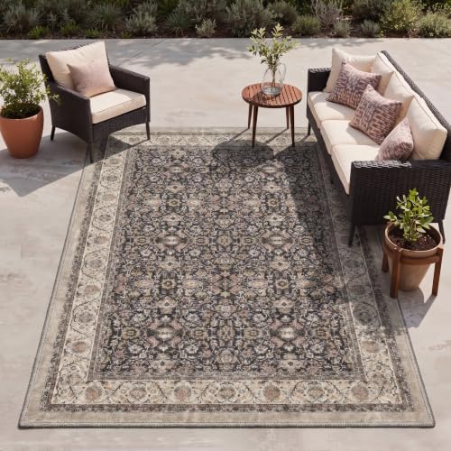 GENIMO 5X8 Outdoor Rug, Washable - Image 3