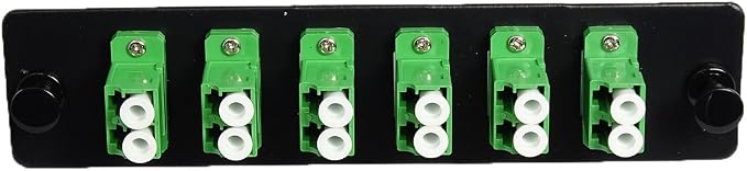 RiteAV LGX Footprint Fiber Optic Cable LC Adapter Patch Panel 6 Ports Loaded - Image 2