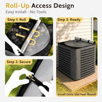 COSFLY 2 in 1 AC Covers for Outside Units, Full Mesh 28”W x 28”D x 32”H - Image 7