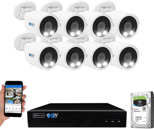 GW Security 8 Channel 12MP NVR 4K AI Face Recognition Human & Vehicle Smart by CamStarTechnologyInc