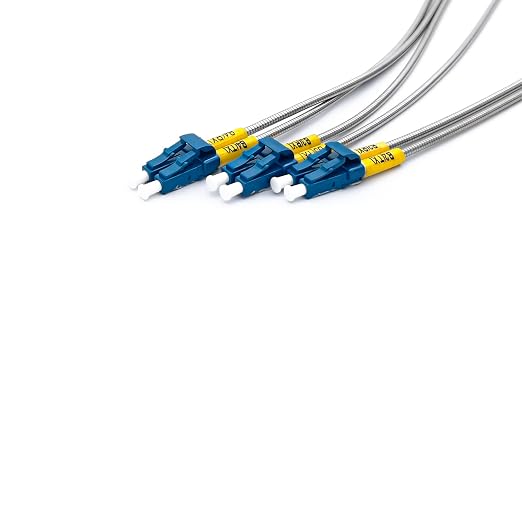10Gtek 50 Meter LC to LC, Outdoor Armored Fiber Optic Cable, Single Mode - Image 3