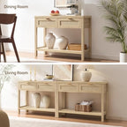 SICOTAS 79" Rattan Console Table - Image 3