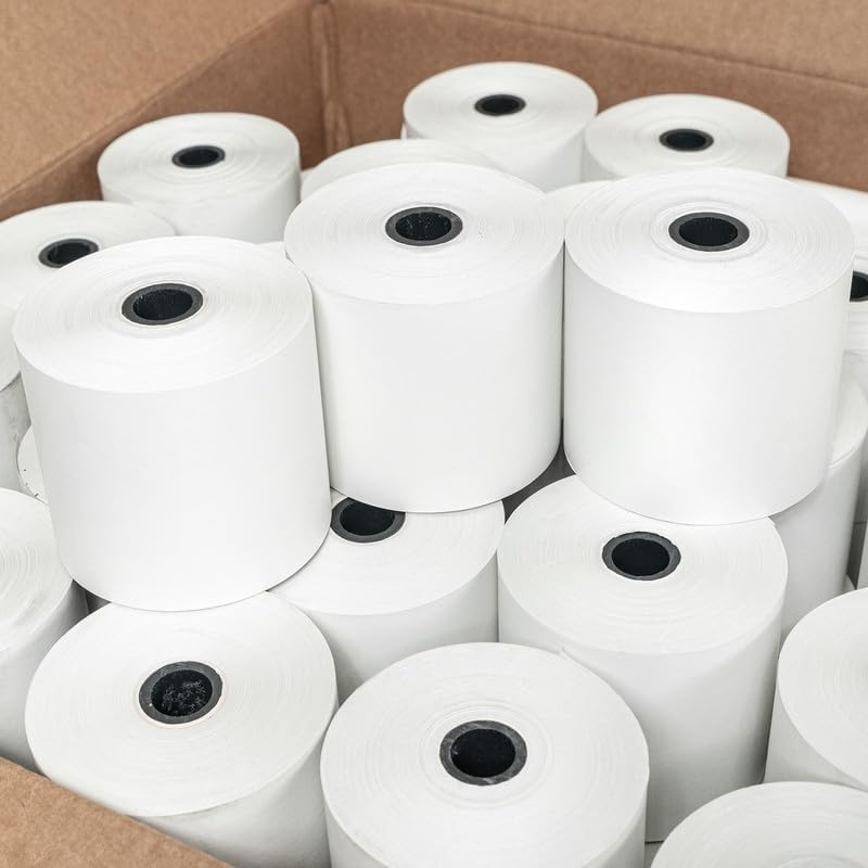2-1/4" x 200' Thermal, 20 Rolls, Compatible with Casio 1600 CE-T100 CE-T300 PCR-T465, Samsung ER-650 ER-650R, ER-650SS, and More