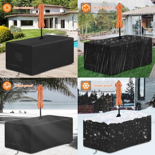 Kovshuiwe Rectangle Patio Table Cover - Image 6