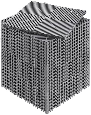 VEVOR Interlocking Drainage Mat, 12” x 12” Modular Interlocking Cushion by VEVOR