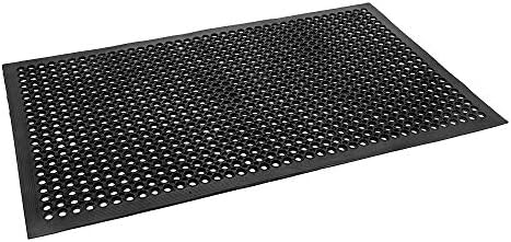 ROVSUN Rubber Floor Mat with Holes, Anti-Fatigue/Non-Slip Drainage Mat by ROVSUN
