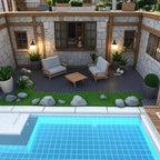 Interlocking Deck Tiles, Waterproof Deck Tiles Interlocking Outdoor All Weather - Image 6