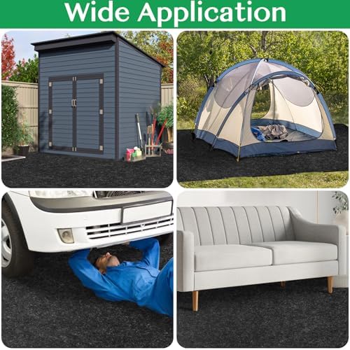 ToLanbbt Outdoor Storage Shed Floor Mat, 3 x 3 FT Waterproof Carport Mat - Image 3