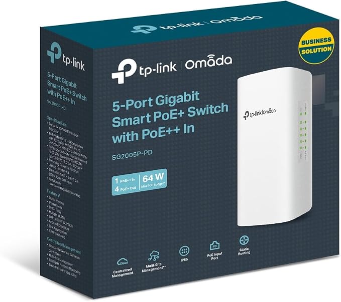TP-Link Omada SG2005P-PD | 5 Port Outdoor PoE Passthrough Gigabit Ethernet - Image 6