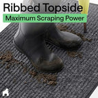 GORILLA GRIP Traffic Guard Indoor Outdoor Heavy Duty Door Mat, 72x48 Gray - Image 4