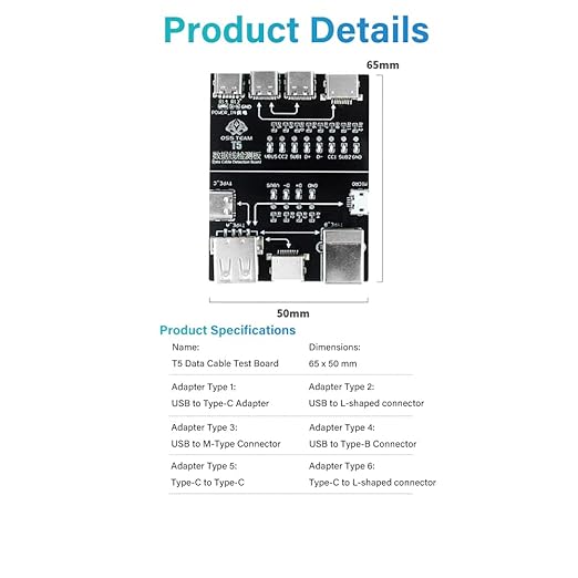 Diymore USB Cable Tester Board, Data Cable Detection Board - Image 3