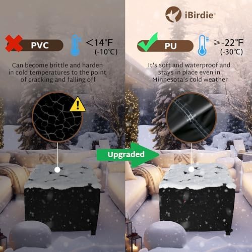 iBirdie Outdoor Fire Pit Cover 44 x 32 inch, - Image 5