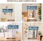 Key Holder Wall Mount with Mail Organizer, 6 Hooks & Shelf - Image 5