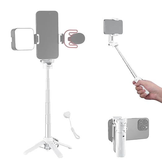 NEEWER Selfie Stick with Detachable Bluetooth Remote Shutter, Lightweight by Neewer