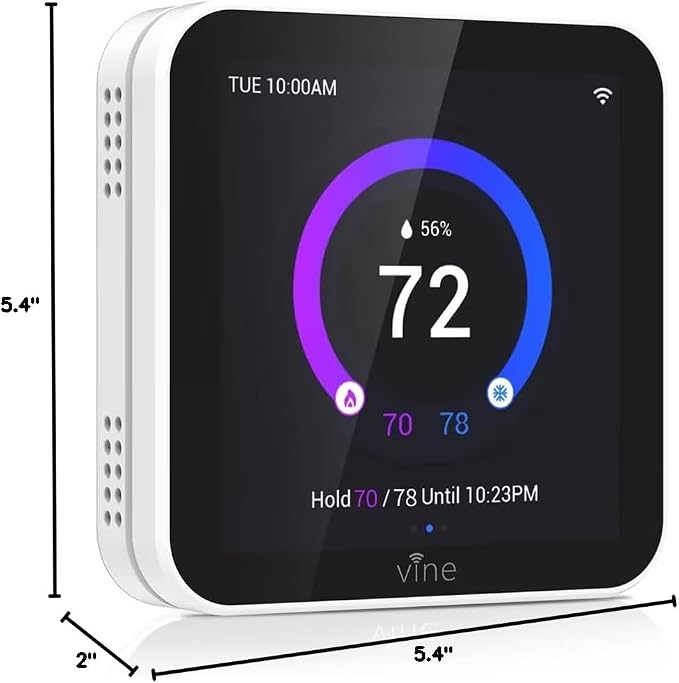 vine Smart Thermostat Larger Color Screen Thermostats - Image 10