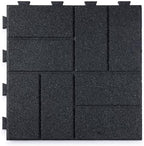 Playsafer Brick Rubber Interlocking Tiles | 16 X 16 | Easy Install by Playsafer