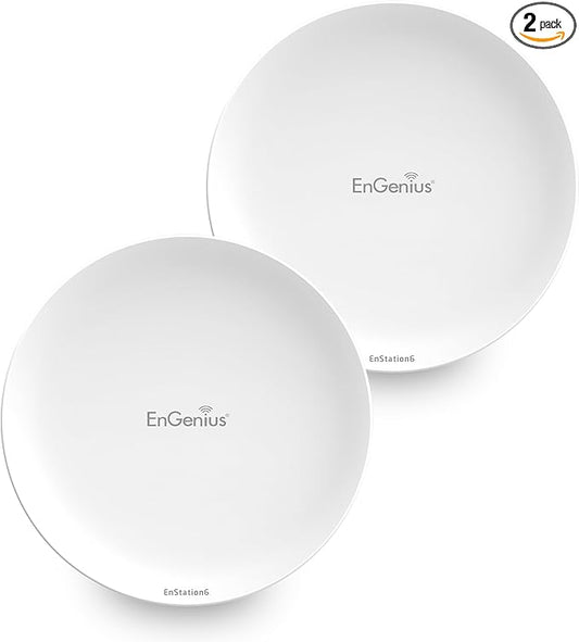 EnGenius Wi-Fi 6 5GHz 1, 200 Mbps, 2x2 Outdoor Wireless Bridge, 26 dBm by EnGenius