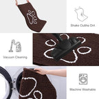 Smiry Dog Door Mat for Muddy Paws, Absorbent Non Slip Dirt Trapper - Image 6