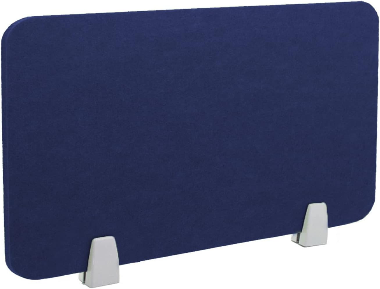 Icegrey Acoustic Desk Divider Privacy Panel Removable Sound Absorbing Desk Partition Board with 2 Clips for Student Call Centers Offices Braries Classrooms Library, Dark Blue, 23.4x11.7"