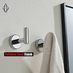 JQK Chrome Bathroom Towel Hook, 304 Stainless Steel Coat Robe Clothes Hook - Image 6
