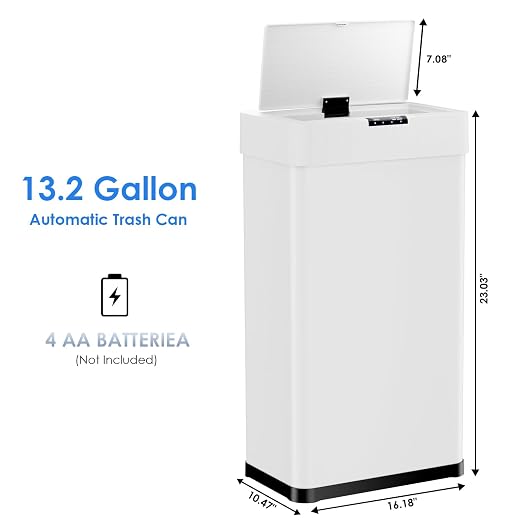 Sensor Trash Can, Touchless Motion Sensor Trash Bin, Smart Automatic Garbage Can - Image 2