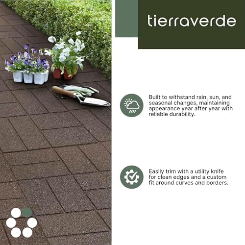 Tierra Verde Brick Rubber Paver Floor Tiles - Image 3