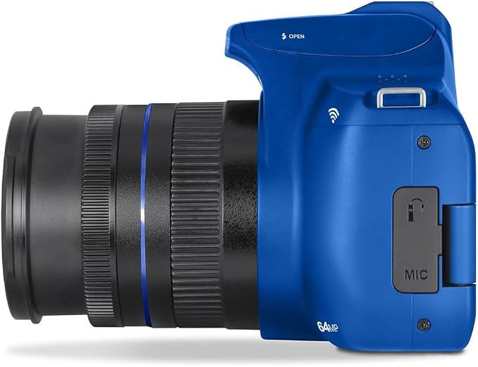 Minolta 64MP Auto Focus Digital Camera 10x Optical Zoom 4K Ultra HD Video Blue - Image 4