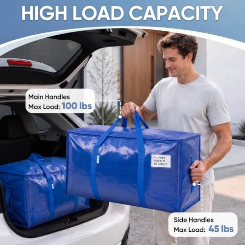TICONN 6 Pack Extra Large Moving Bags Heavy Duty - Image 3