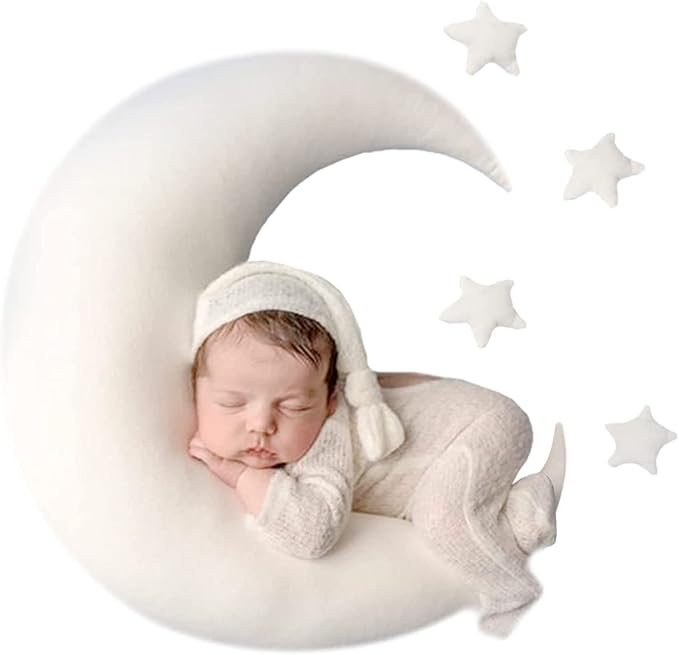 IGMaryBox Baby Moon Star Pillow Newborn Posing Pillow Newborn Photography by IGMaryBox