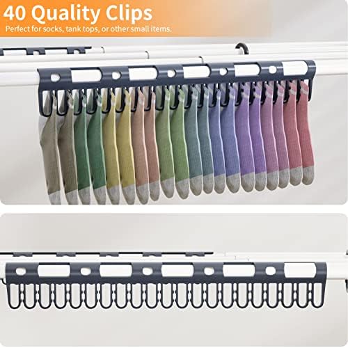 Foldable Drying Rack Clothing Clothes Drying Rack White-1pack - Image 5