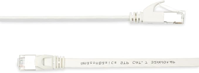 Amazon Basics RJ45 Cat 7 Ethernet Patch Cable, LAN Network, Includes 20 Nails - Image 2