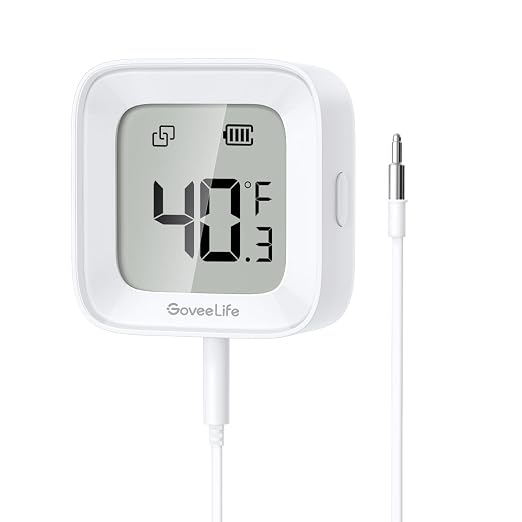 GoveeLife Freezer Thermometer Alarm, Smart Bluetooth Temperature Monitor Sensor by GoveeLife