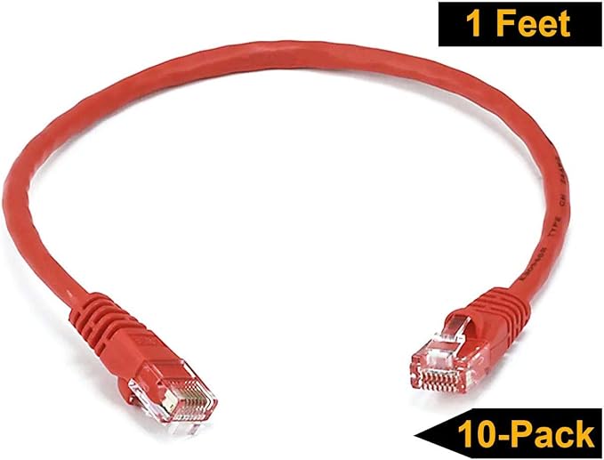 iMBAPrice - 15ft Cat5e Network Ethernet Patch Cable - Red - Image 2