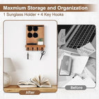 Key Holder Wall Mount, Key and Sunglasses Holder - Image 6