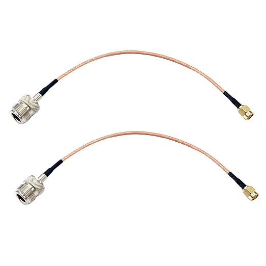 THAODE 2Pcs 9.84 Inch SMA to N Female Coaxial Cables, 50Ohms Type N Connector by Unknown