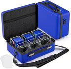 Proijeut Card Deck Box with Portable Case, 6 Pack Clear Commander Deck Box with by PROijeut