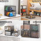 12 Pack Shoe Organizer, Stackable Shoe Storage Boxes - Image 5