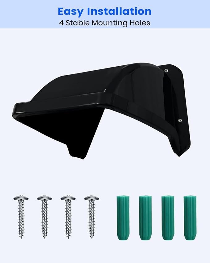 Universal Security Camera Sun Rain Cover Shield, Plastic Weatherproof - Image 7
