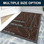 Colorxy Waterproof Front Doormat, Sturdy Natural Rubber Door Mat - Image 7