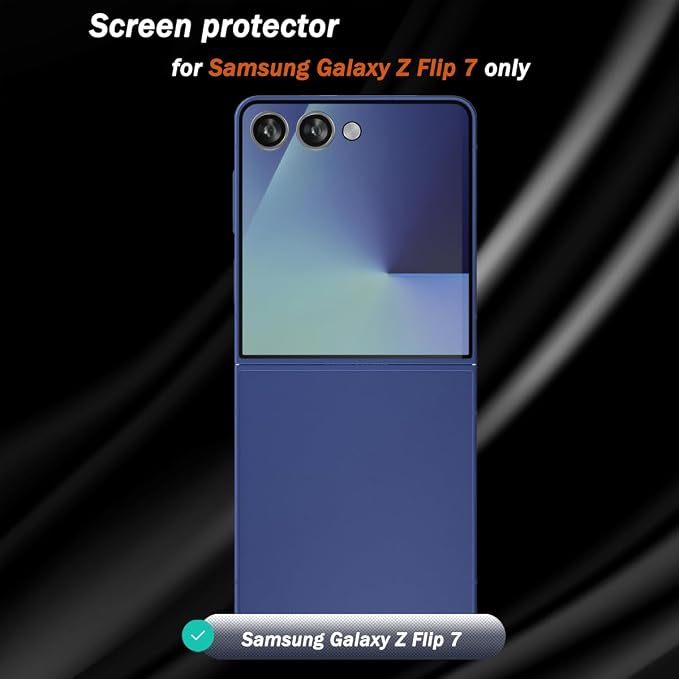 Compatible with Samsung Galaxy Z Flip 7 Back screen protector Tempered Glass 3 - Image 2