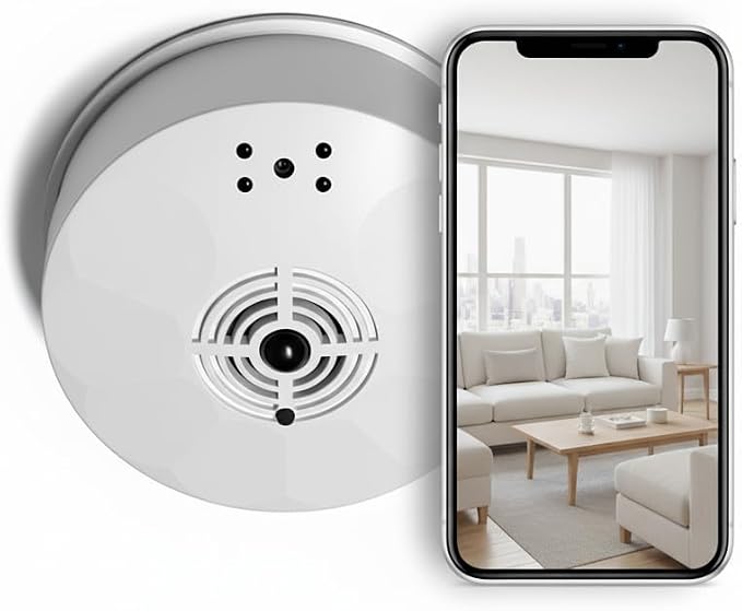 ULar Security Camera 1080P HD, Wall Mount Smoker Detector Design, Built-in by ULarcameras