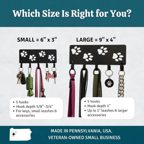 Walking Paws Key Rack Dog Leash Organizer - Image 4