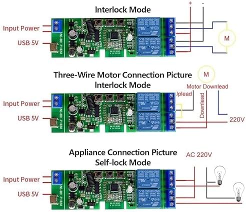 Zigbee 2 Channel 5V 12V Smart Relay Switch, Adjustable Self Lock and Momentary - Image 2