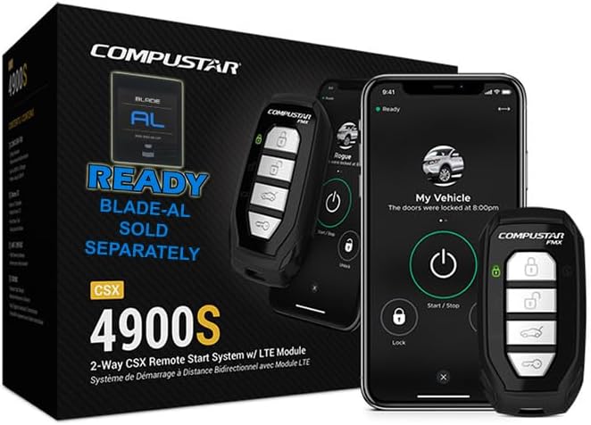 Compustar CSX4900-S 4-Button 2-Way by Compustar