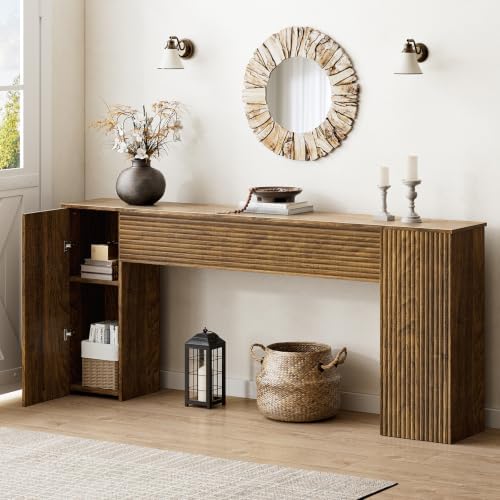 FABATO 70.8” Fluted Long Console Table by FABATO