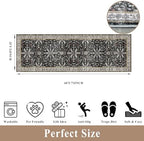 2x6 Washable Kitchen Runner Rug – Non-Slip Boho Vintage Carpet Runner - Image 2
