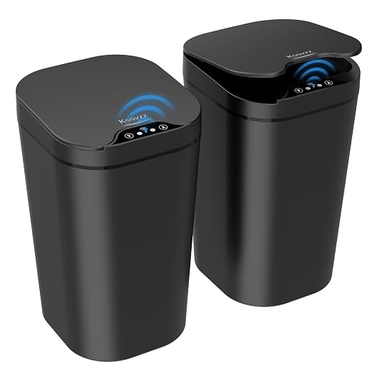 2 Pack Automatic Small Bathroom Trash Can by Kssvzz